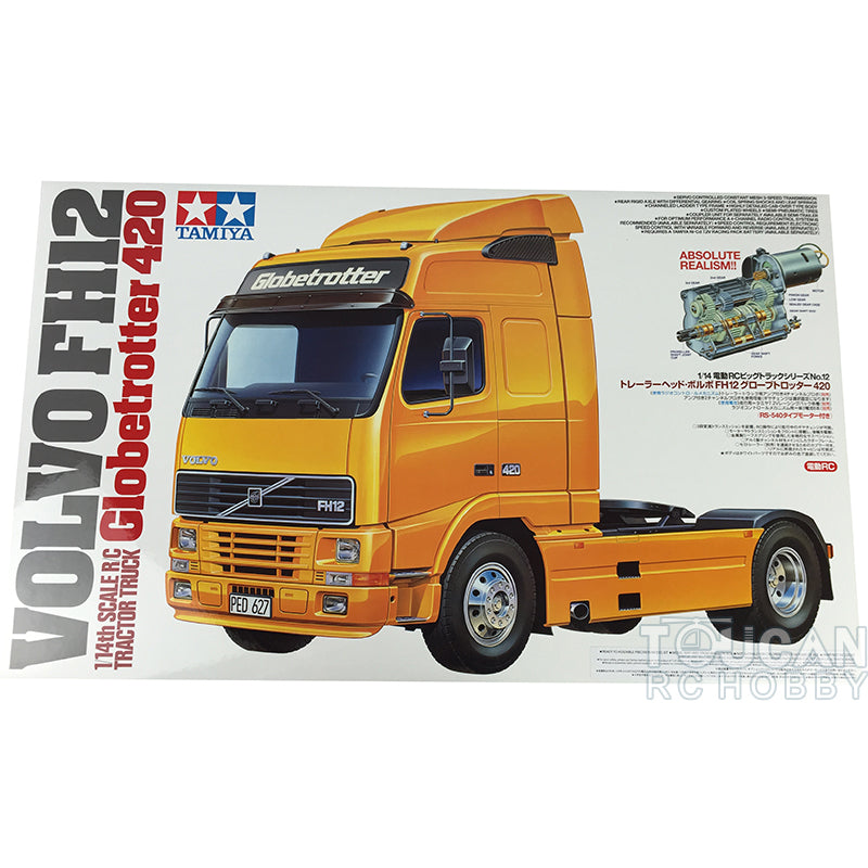 Tamiya 1/14 56312 FH12 RC Tractor Truck Remote Control Trailer Car Hobby  Model KIT Motor KIT Accessories Parts Toys