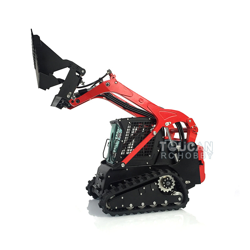 US STOCK RC LESU 1/14 Metal Hydraulic Aoue-LT5 Tracked Skid-Steer Loader RTR  Lights Sounds Truck Model