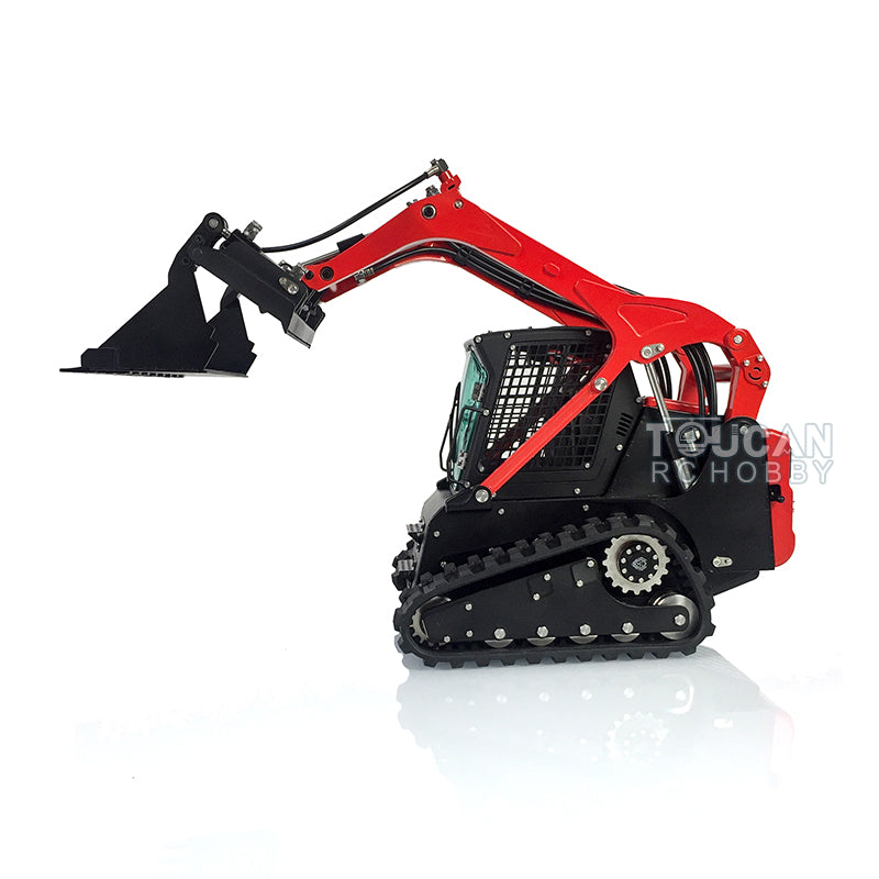 US STOCK RC LESU 1/14 Metal Hydraulic Aoue-LT5 Tracked Skid-Steer Loader RTR  Lights Sounds Truck Model