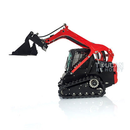 Customized LESU 1:14 RC Hydraulic Aoue-LT5 Tracked Skid-Steer Loader Metal RTR Model fork Bucket Sieve Bucket Gripper Clamp Trailer Upgrade Parts