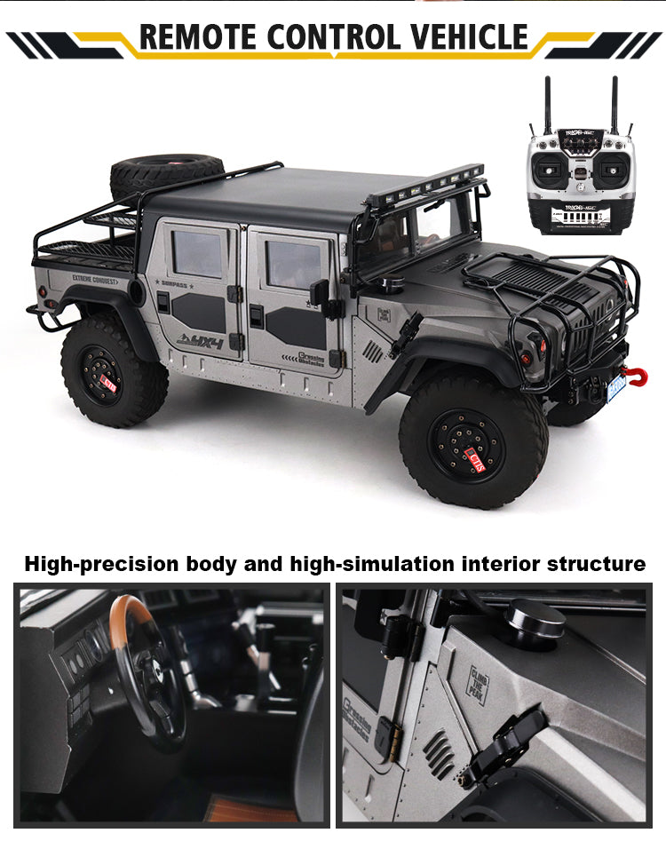 US STOCK HG 1/10 4x4 P415A RC Off-road Vehicle Radio Controlled Crawler Car Pick-up Sound Light Smoke Unit