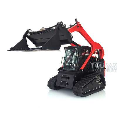 US STOCK RC LESU 1/14 Metal Hydraulic Aoue-LT5 Tracked Skid-Steer Loader RTR  Lights Sounds Truck Model