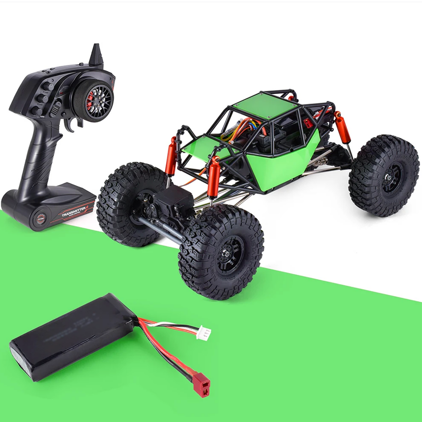 US STOCK Remote Control 1/10 Rock Crawler 2.4G 4*4 RTR Electric Radio Off-road Truck Emulated Car Hobby Models Painted Assembled