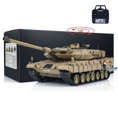 US Stock Tongde 1/16 RC Tank German Leopard2A7 BB Shooting Infrared Battle Electric Radio Controlled Military Panzer Armored Model