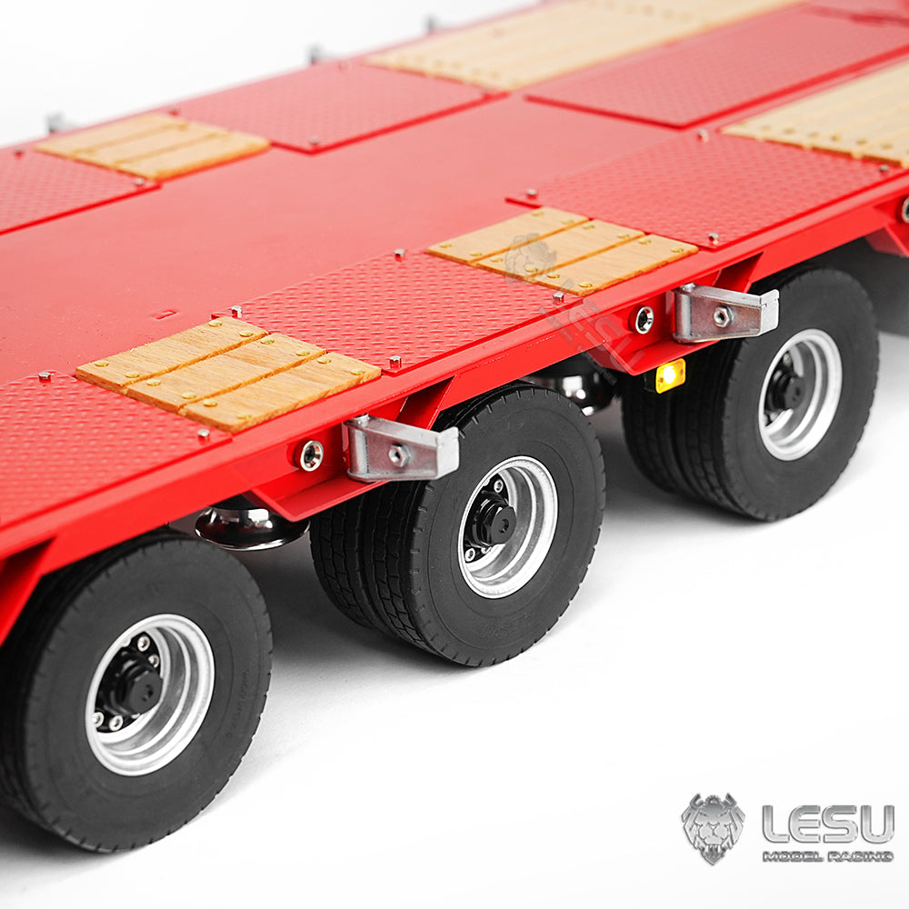 LESU 1/14 Hydraulic Lifting Tailboard Metal Trailer for RC Tractor Truck Lorry Construction Vehicle Model Hydraulic System Pump