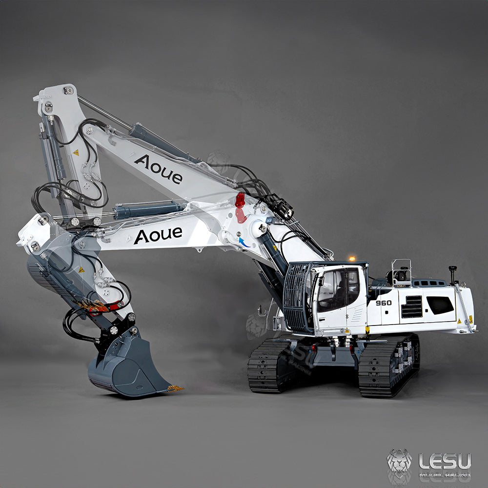 LESU 1/14 RC Full Hydraulic Excavator LR960 RTR Digger Frsky XE Radio Battery Without Sound System