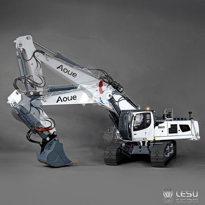 LESU 1/14 RC Full Hydraulic Excavator LR960 RTR Digger Frsky XE Radio Battery Without Sound System