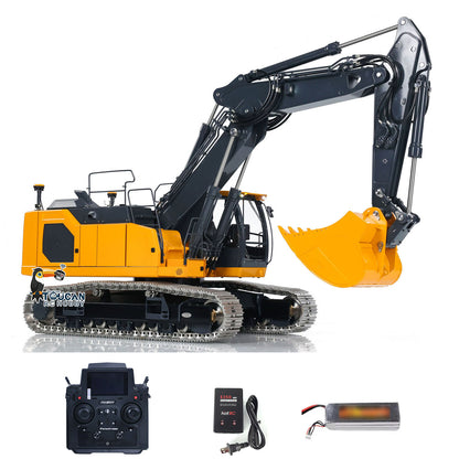 LESU LR945 1/14 3-arm RC Hydraulic Equipment Metal Excavator Remote Control Digger Electric Vehicle Kits PNP RTR Optional Versions