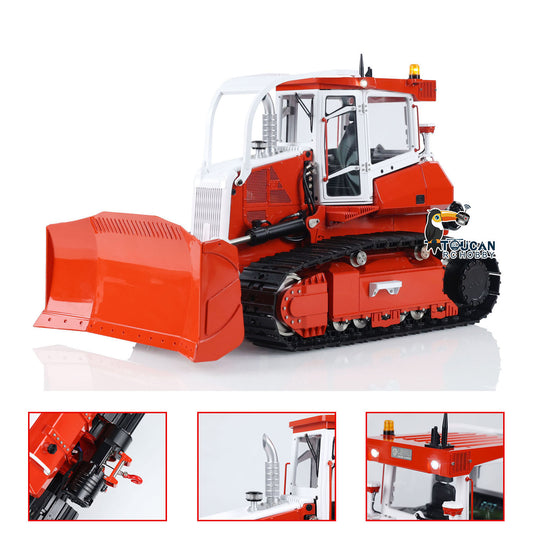 LESU Aoue 850K 1/14 RC Finished Dozer Metal Hydraulic Bulldozer Light Sound Hydraulic System Assembled Painted Emulated Model