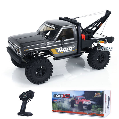 CORSSRC 1/8 4WD EMO X3 RC Towing Rescue Car 4x4 Remote Control Crawler Vehicle Hobby Model PNP Version Assembled Painted