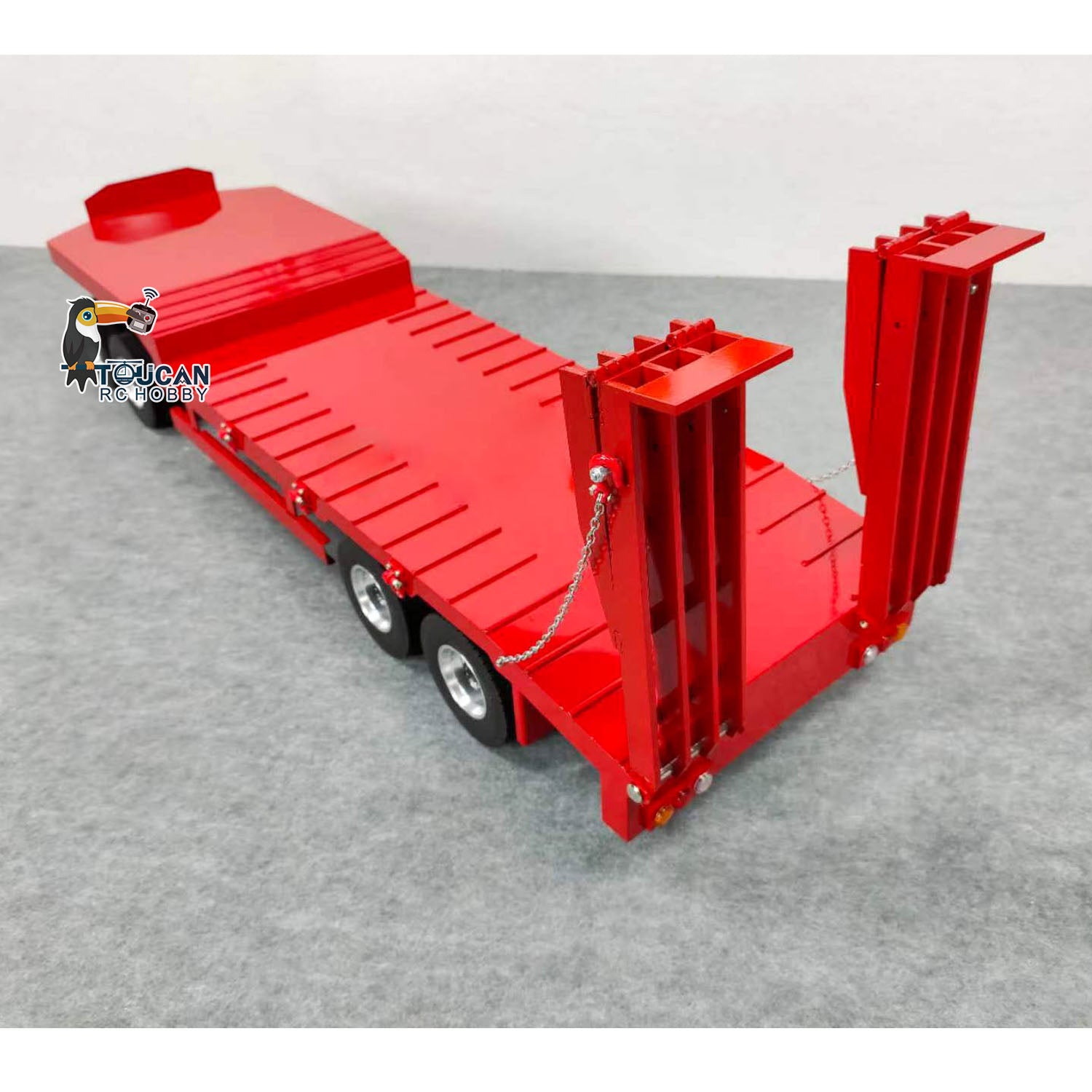 Metal 4 axle Full Trailer for 1 14 RC Tractor Truck Remote Control Car TOUCAN RC HOBBY