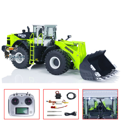 JDModel 198 Metal 1/14 RC Hydraulic Loader ZW370 Radio Control Construction Vehicle Truck Hobby Model Toy Gift for Children Adults