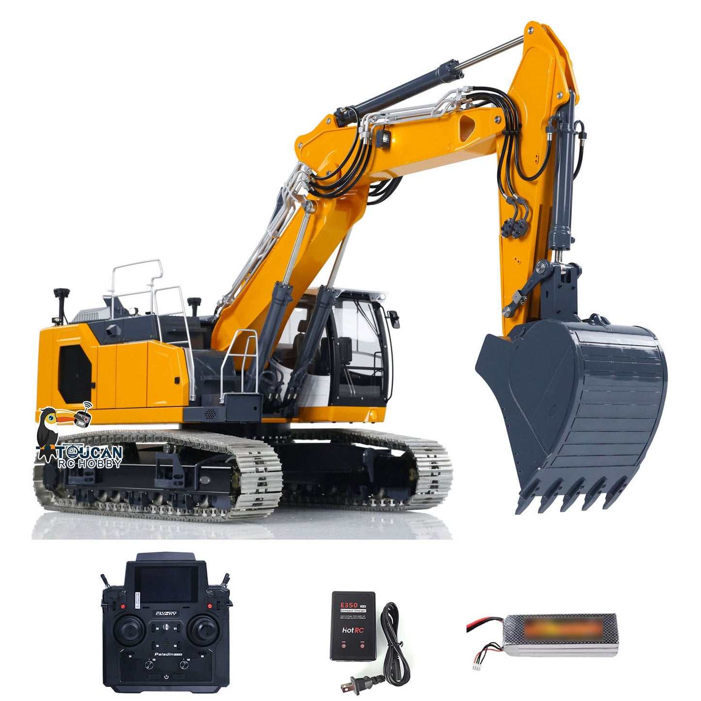 LESU 3-Section Arm Metal 1/14 Hydraulic RC Excavator LR945 Radio Control Diggers PNP/RTR Optional Versions