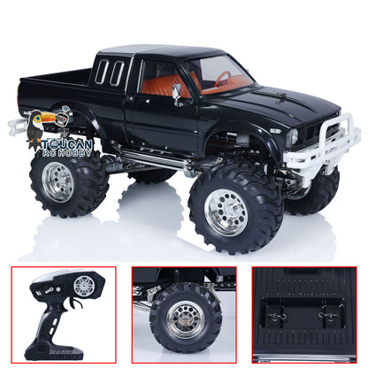 US STOCK HG 1/10 Scale RC Pickup Model 4X4 Rally Car Series Car Racing Crawler 2.4Ghz RTR Black ESC Motor Servo Battery Radio sys