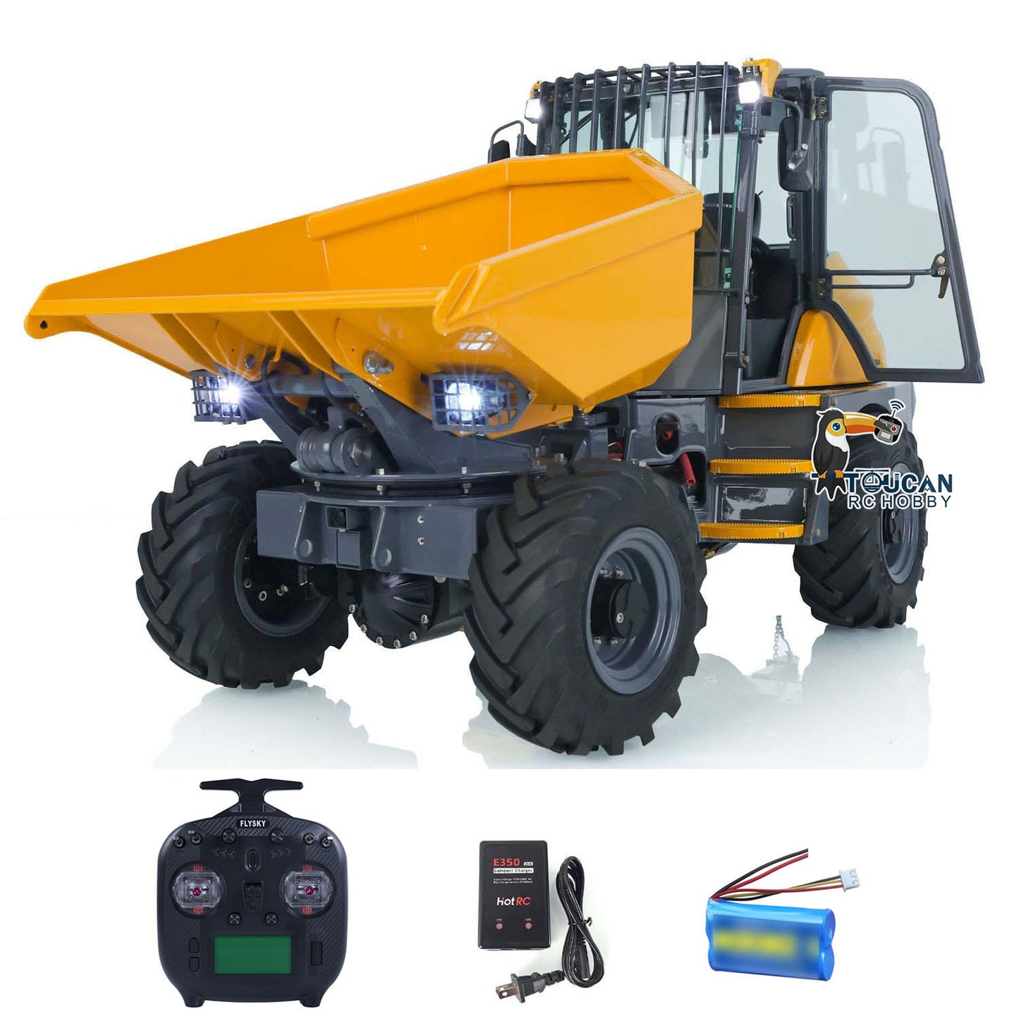 LESU 1/14 Ready To Run Painted and Assembled 4X4 AOUE-6MDX RC Hydraulic Articulated Dumper 6MDX Remote Control Tipper