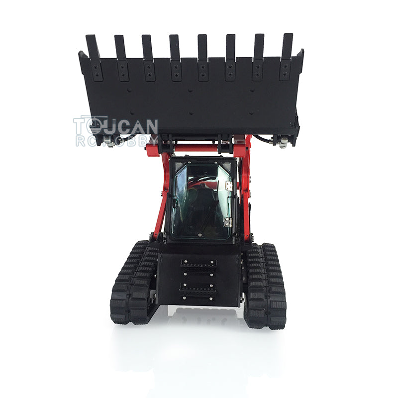 Customized LESU 1:14 RC Hydraulic Aoue-LT5 Tracked Skid-Steer Loader Metal RTR Model fork Bucket Sieve Bucket Gripper Clamp Trailer Upgrade Parts