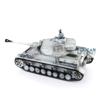 2.4G Henglong 1/16 Scale RC Tank 3859 Plastic German Panzer IV F2 RTR 7.0 Tank w/ Smoking Gearbox BB Shooting Road Wheels Tracks