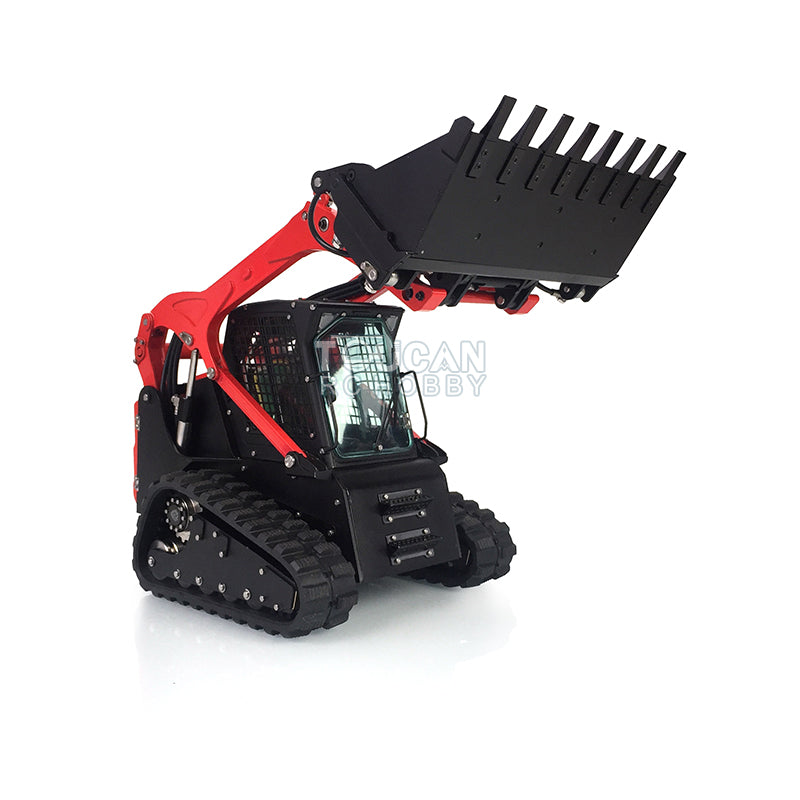 US STOCK RC LESU 1/14 Metal Hydraulic Aoue-LT5 Tracked Skid-Steer Loader RTR  Lights Sounds Truck Model