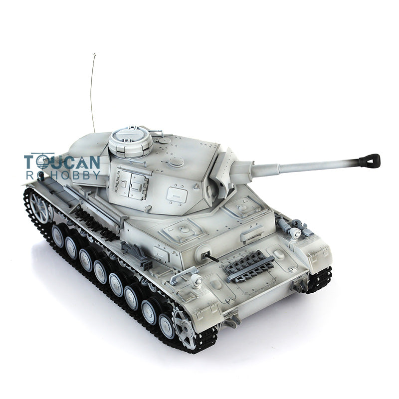 2.4G Henglong 1/16 Scale RC Tank 3859 Plastic German Panzer IV F2 RTR 7.0 Tank w/ Smoking Gearbox BB Shooting Road Wheels Tracks