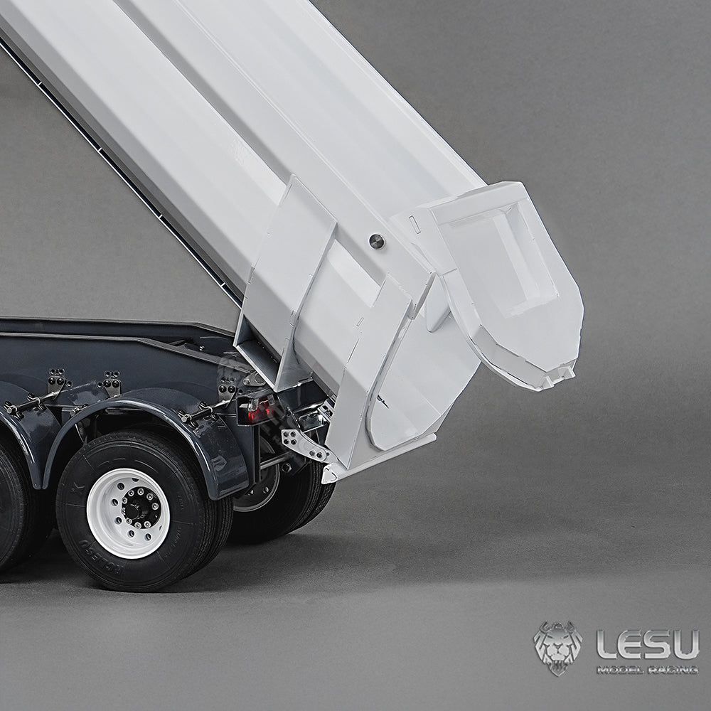 Metal LESU 3Axles 1/14 Hydraulic Dump Trailer A0045 for RC Tractor Truck Vehicle Model DIY TAMIYA Unassembled Unpainted