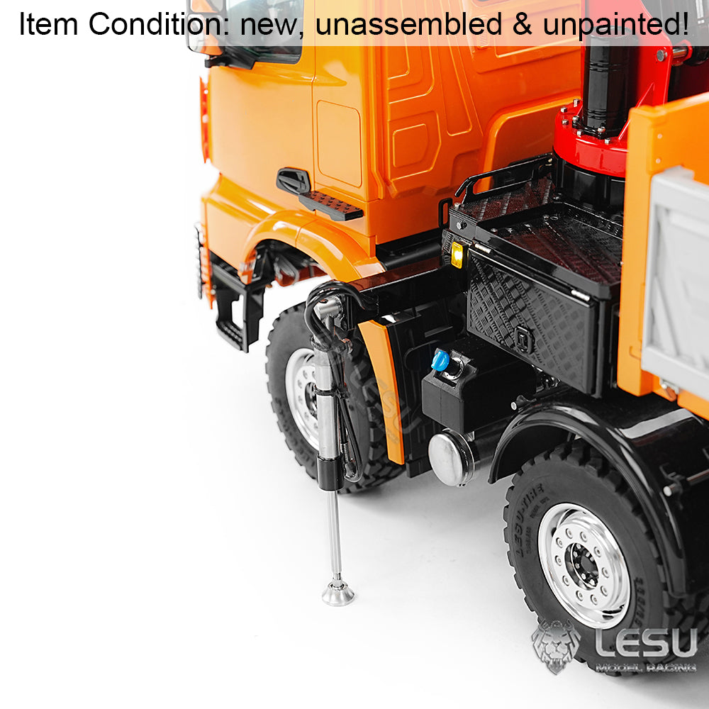 LESU 3-Ways 1/14 8X8 RC Hydraulic Dumper Truck Crane Tipper DIY KIT 3348 Models