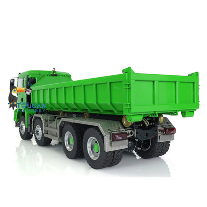 LESU 1/14 TGS 8*8 RC Hydraulic Dumper Truck Lorry Remote Control Tipper Lights Sound Two Speed ESC Motor 3T Differential Lock Steering Servo