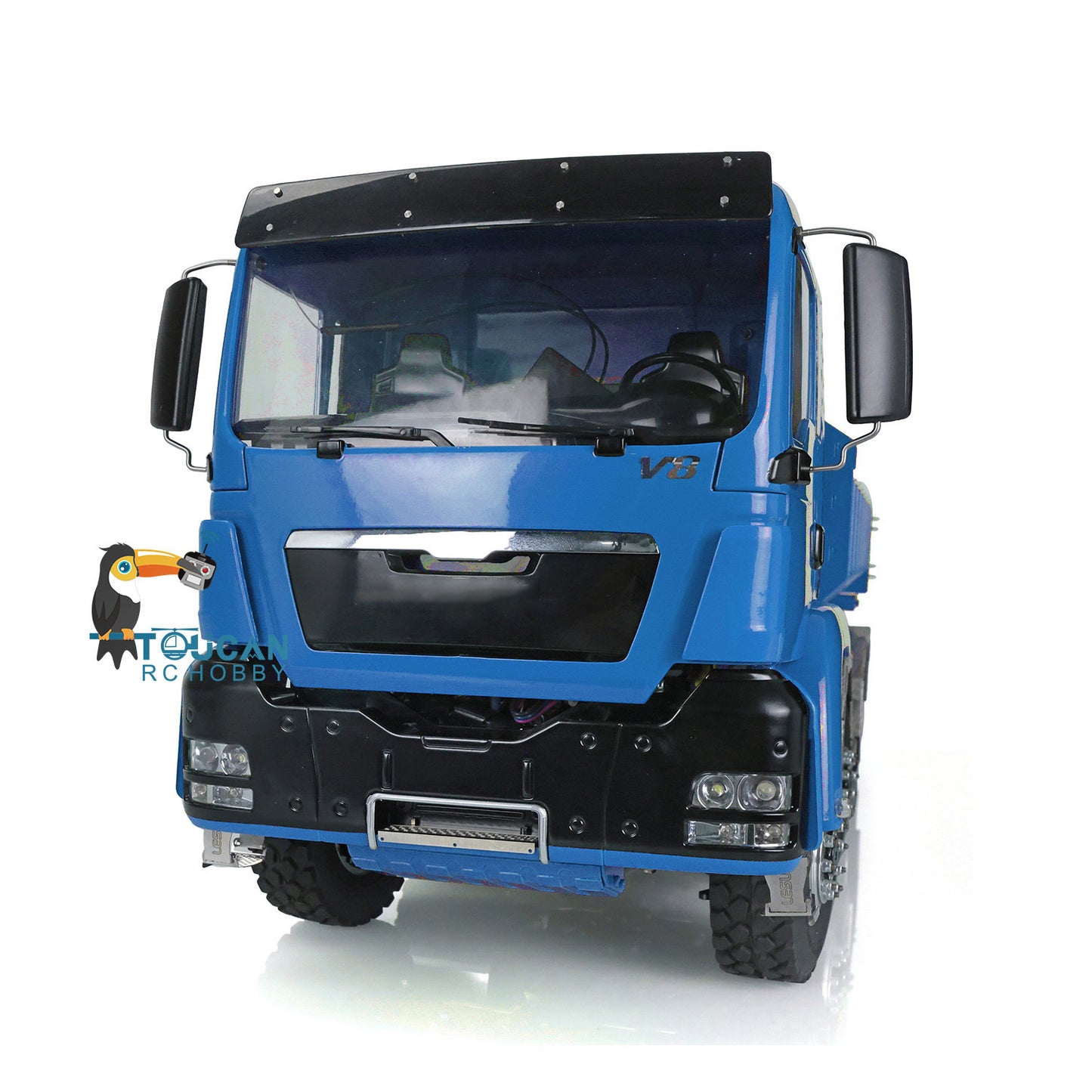 LESU 1/14 TGS 8*8 RC Hydraulic Dumper Truck Lorry Remote Control Tipper Lights Sound Two Speed ESC Motor 3T Differential Lock Steering Servo