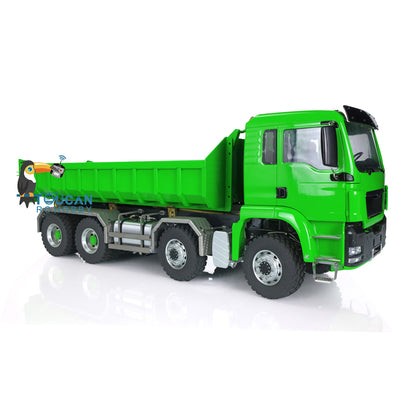 LESU 1/14 TGS 8*8 RC Hydraulic Dumper Truck Lorry Remote Control Tipper Lights Sound Two Speed ESC Motor 3T Differential Lock Steering Servo