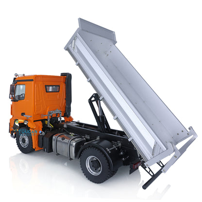 Kabolite K3362 Remote Control Metal Hydraulic Tipper Truck 1/14 Ready to Run Lorry 4*4 RC Dump Truck Light Sound Motor Servo Cylinder