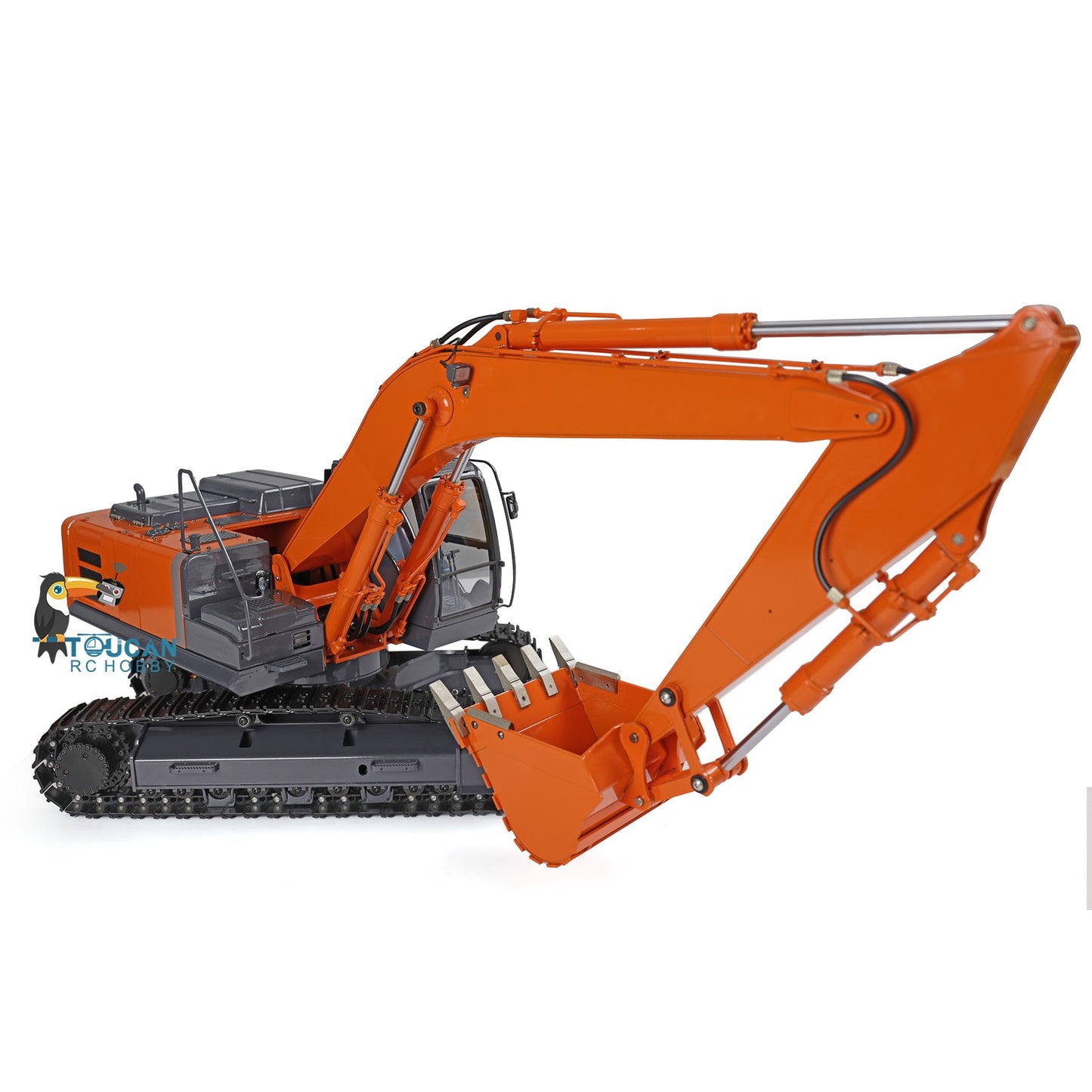 DIM-H3 360 1/12 RC Excavator Assembled Metal Hydraulic Tracked Truck Painted Light System Motor ESC Valve Servo Sticker