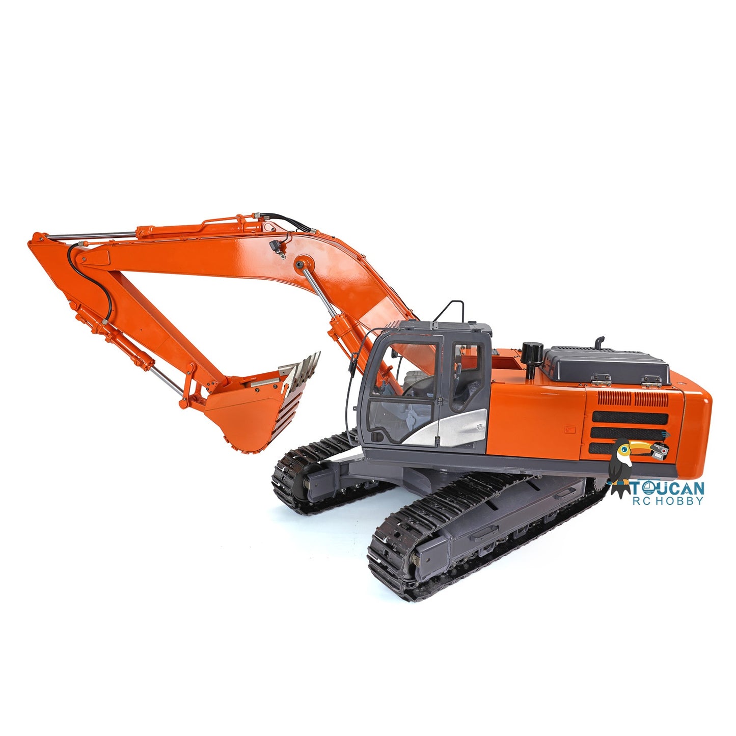 DIM-H3 360 1/12 RC Excavator Assembled Metal Hydraulic Tracked Truck Painted Light System Motor ESC Valve Servo Sticker