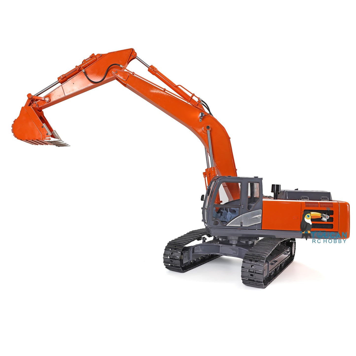 DIM-H3 360 1/12 RC Excavator Assembled Metal Hydraulic Tracked Truck Painted Light System Motor ESC Valve Servo Sticker