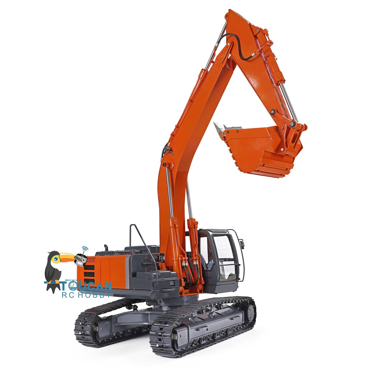 DIM-H3 360 1/12 RC Excavator Assembled Metal Hydraulic Tracked Truck Painted Light System Motor ESC Valve Servo Sticker