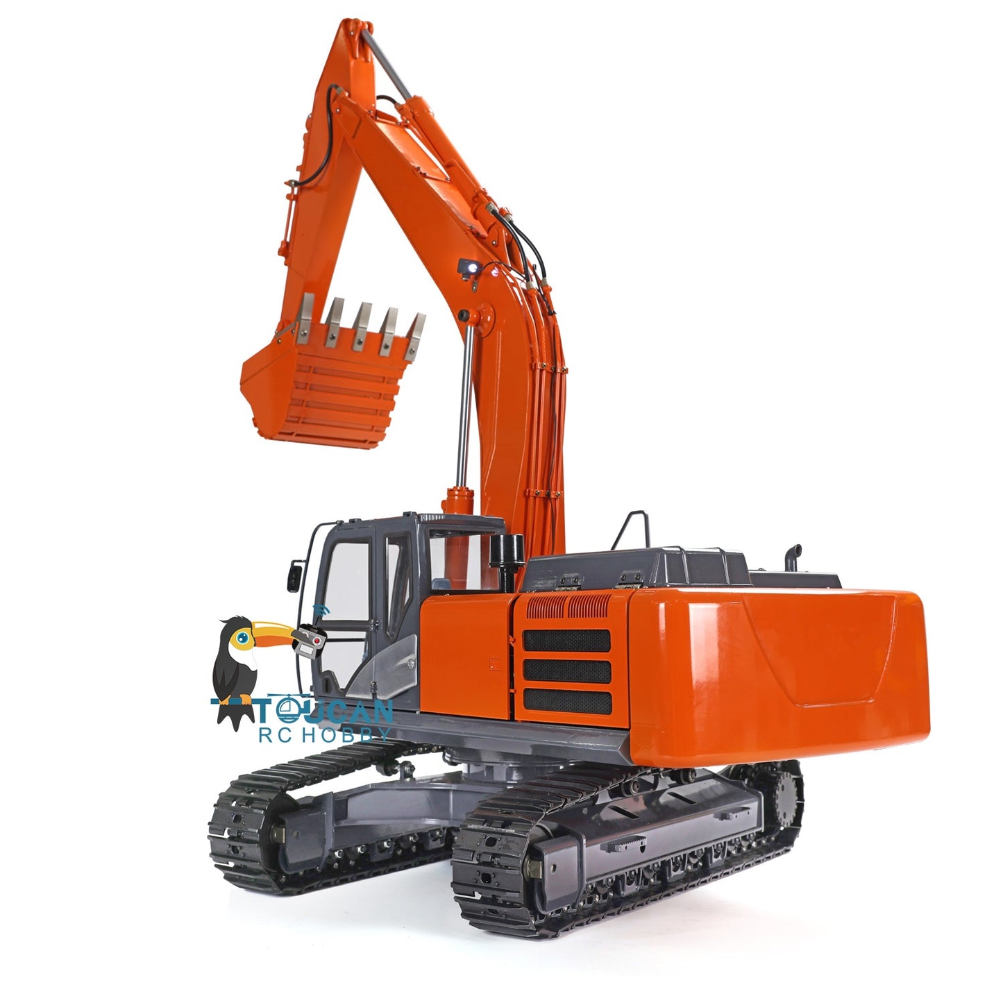 DIM-H3 360 1/12 RC Excavator Assembled Metal Hydraulic Tracked Truck Painted Light System Motor ESC Valve Servo Sticker