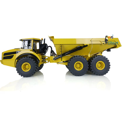 IN STOCK Remote Control 1/14 6x6 Metal Hydraulic lifting Articulated Truck A40G RC Dumper Toys Model Motor Servo Transmitter