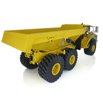 US STOCK 1:14 Scale 6*6 Metal Hydraulic Dump Truck Radio Controlled A40G Articulated Truck Dumper Tipper Ready To Run Model Sound Light