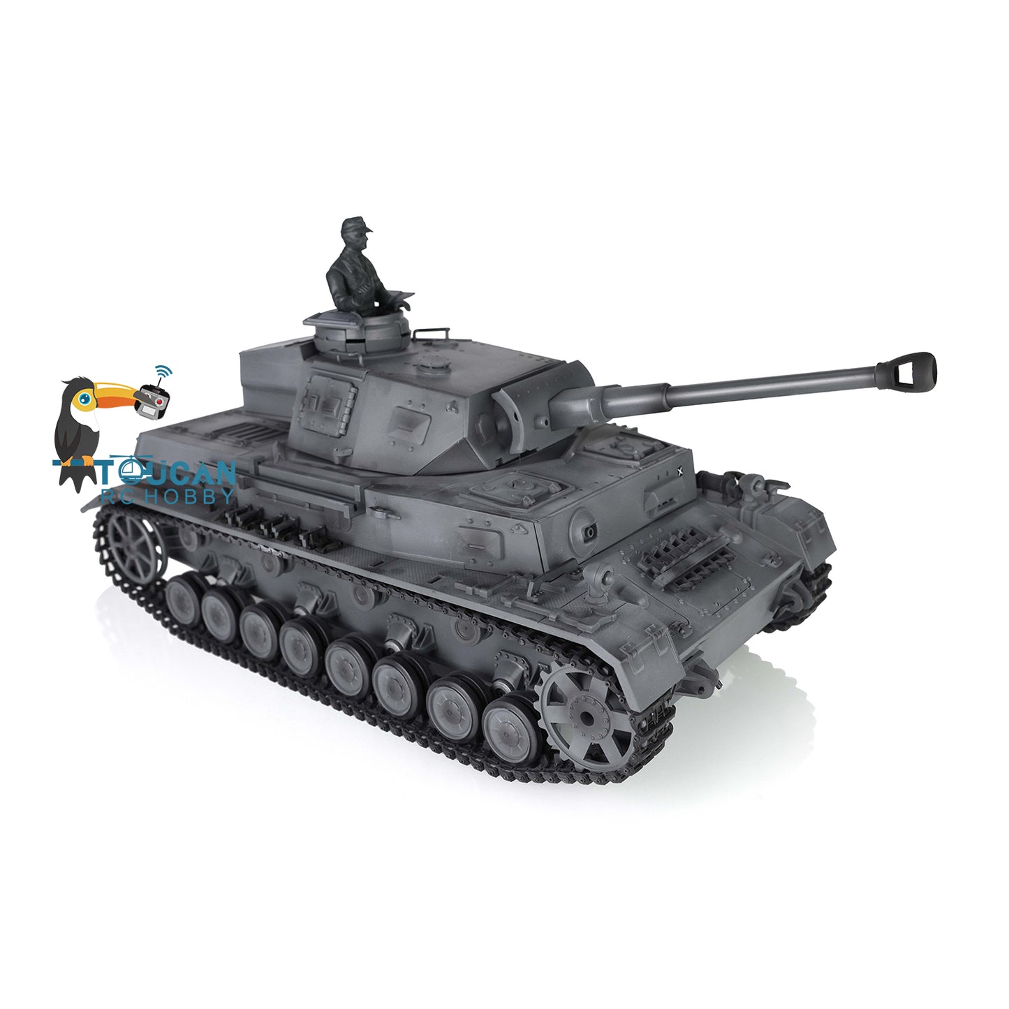 2.4G Henglong 1/16 Scale RC Tank 3859 Plastic German Panzer IV F2 RTR 7.0 Tank w/ Smoking Gearbox BB Shooting Road Wheels Tracks