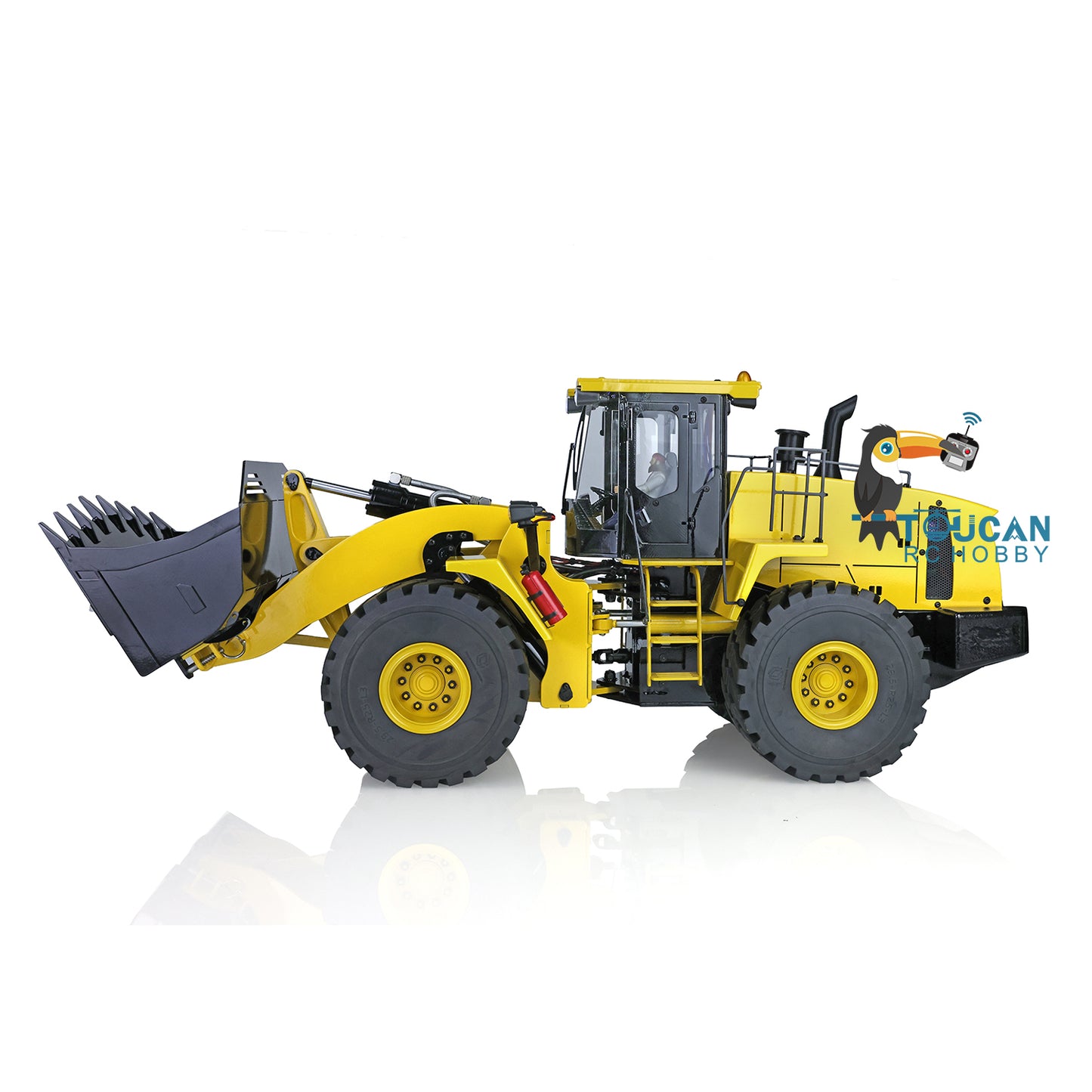 XDRC 1/14 Scale Metal WA470 RC Hydraulic Loader 980L Ready to Run Earth Mover W/ Lights Sound Battery