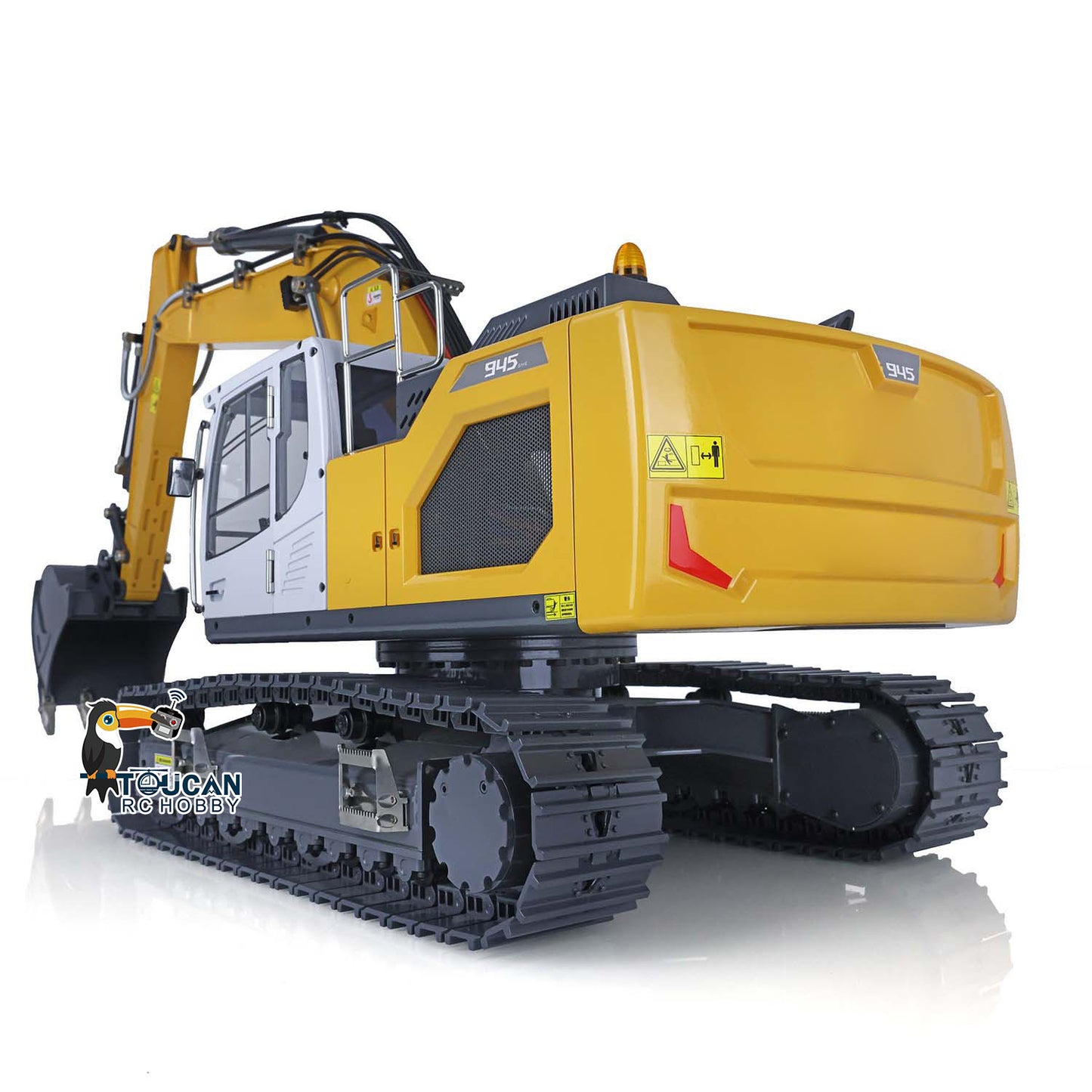 1/14 Metal R945 RC Hydraulic Excavator RTR Radio Controlled Digger DIY Model Construction Vehicles Sound Light 800*265*240mm