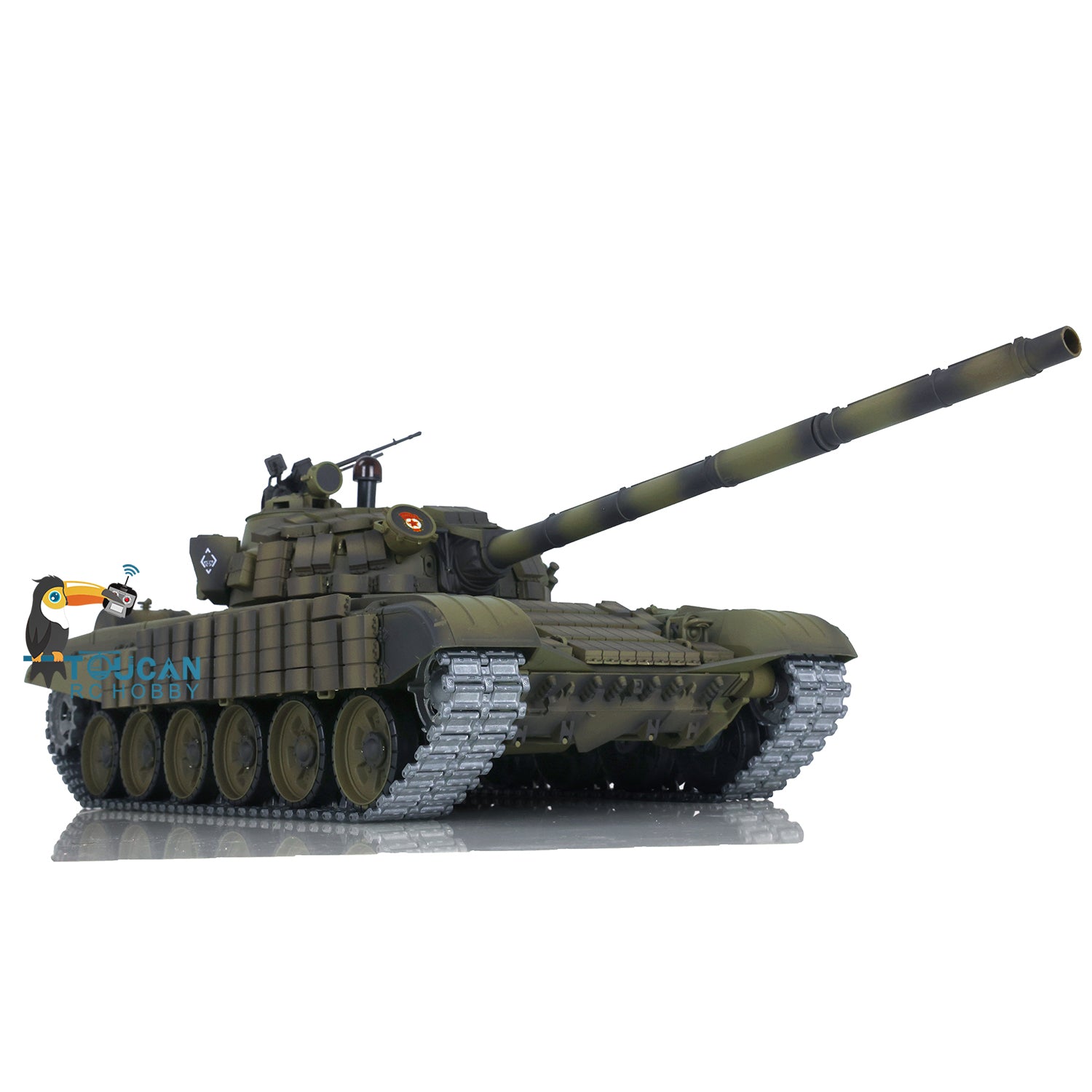 US STOCK Henglong Radio Controlled Tank T72 1/16 Scale 7.0 Mainboard Metal  Battle Electric Tank Tracked Vehicle W/ Battery Charger