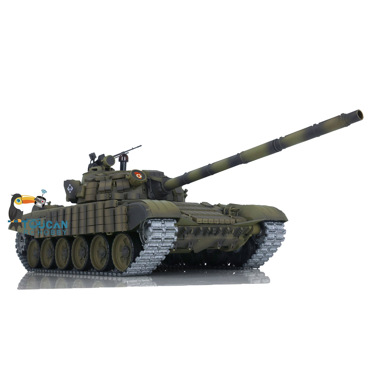 US STOCK Henglong Radio Controlled Tank T72 1/16 Scale 7.0 Mainboard Metal Battle Electric Tank Tracked Vehicle W/ Battery Charger