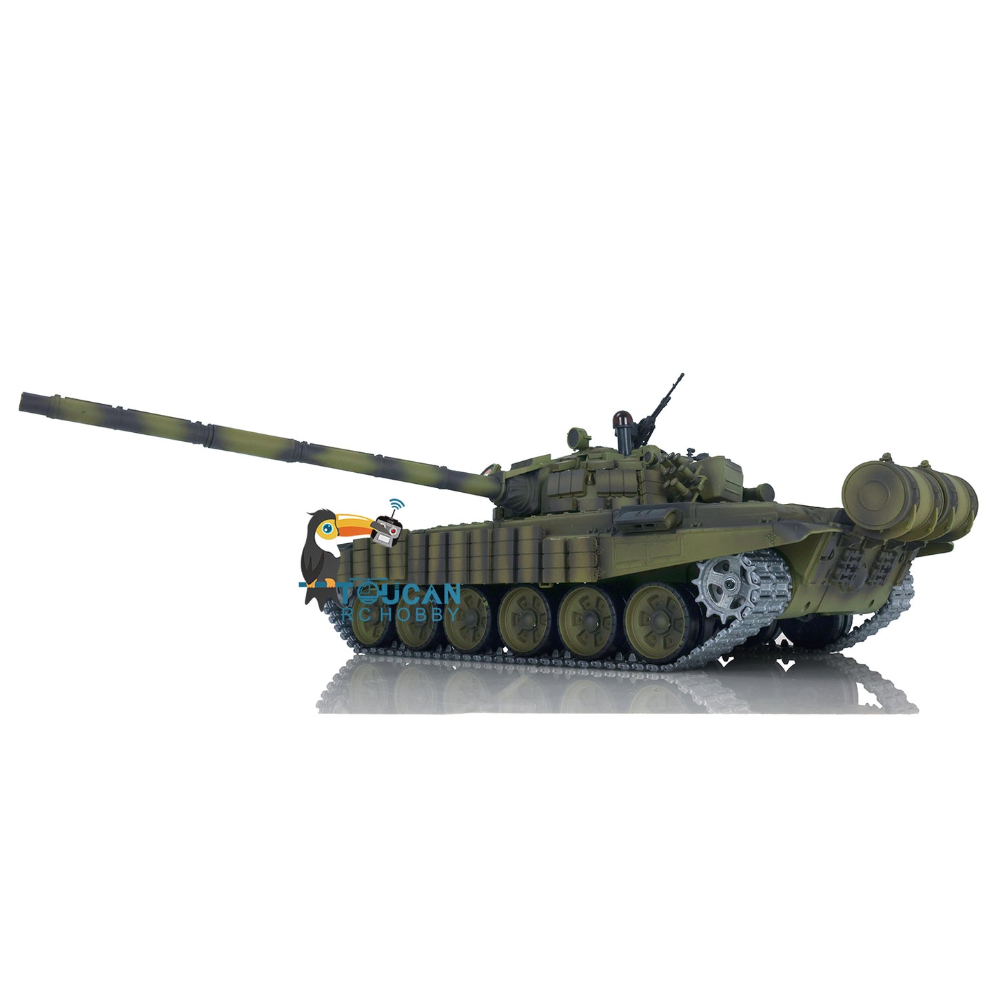 US STOCK Henglong Radio Controlled Tank T72 1/16 Scale 7.0 Mainboard Metal Battle Electric Tank Tracked Vehicle W/ Battery Charger