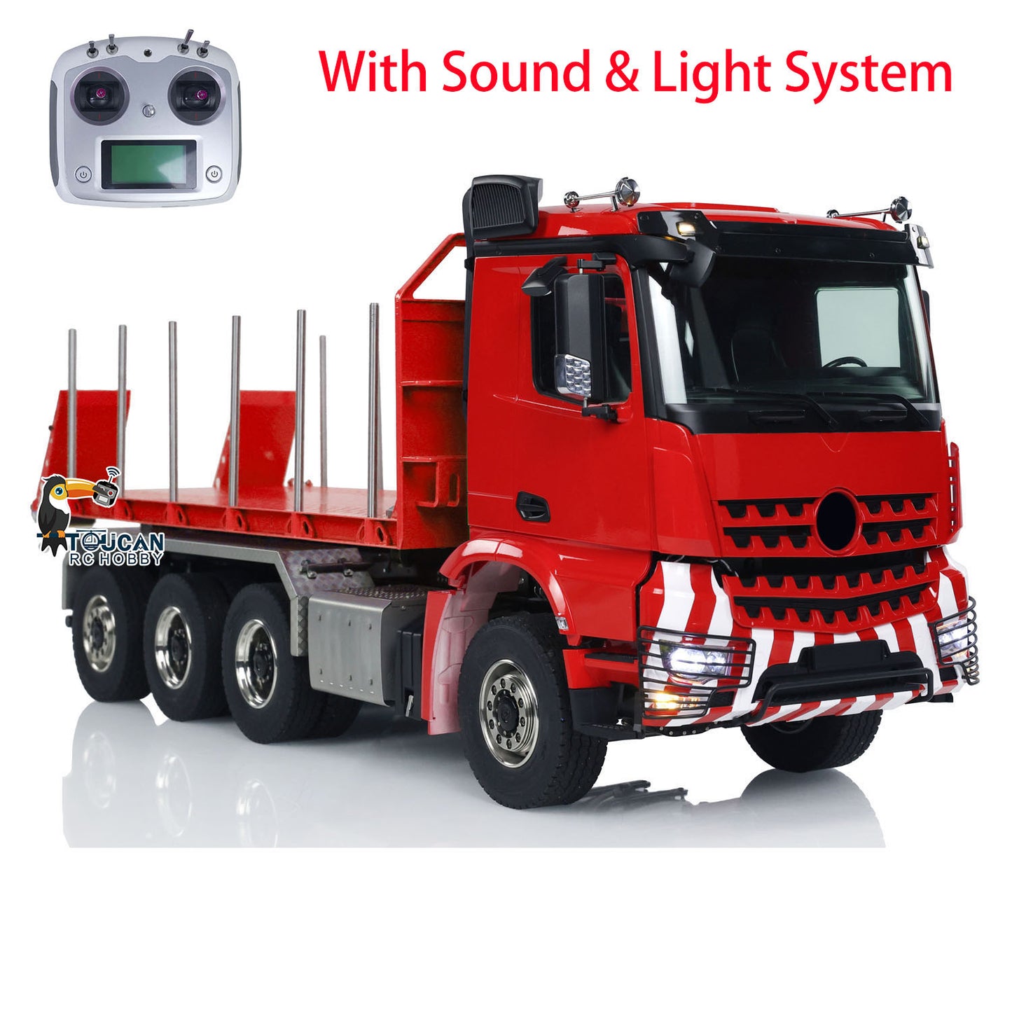 1/14 8x8 RC Hydraulic Roll On Full Dump Truck Remote Control Dumper Car Simulation Model PNP Version Light Sound System