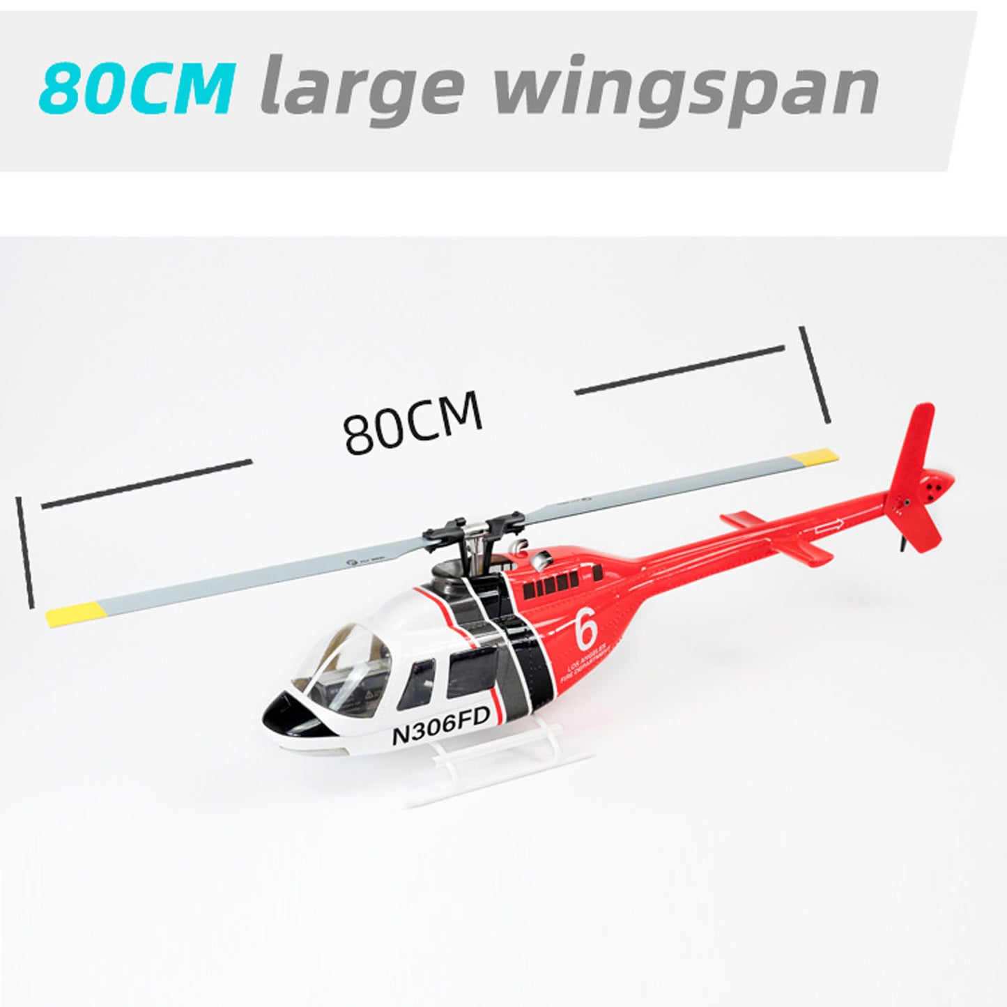 RC Scale Army Helicopter FLYWING 206 V3 RTF Smart Drone Brushless Motor Painted and Assembled GPS EEP Carrying Case