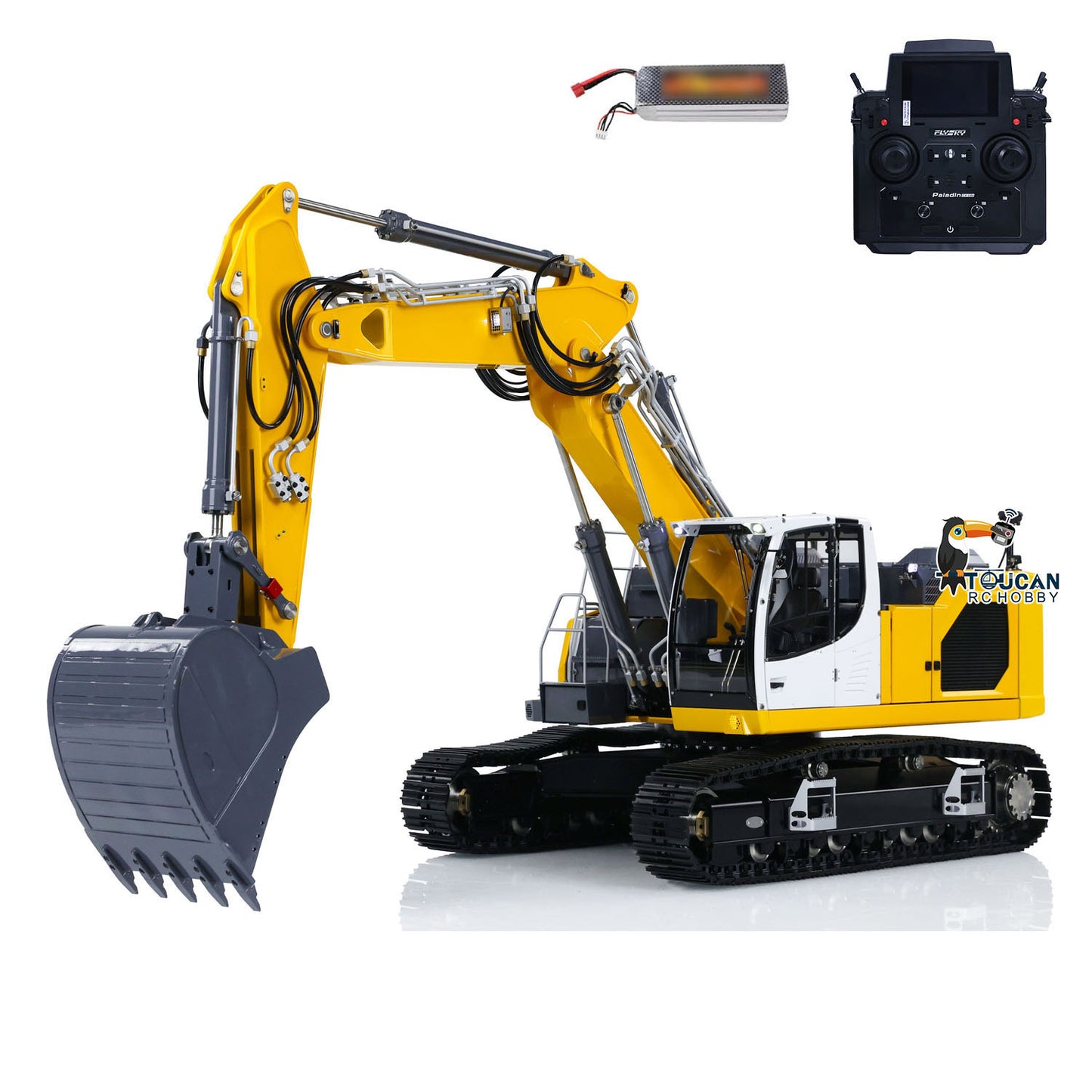 IN STOCK 1/14 LESU LR945 3 Arms RC Hydraulic Excavator RTR Radio Control Digger DIY Model Ready to Run FlySky PL18EV Lite Light System