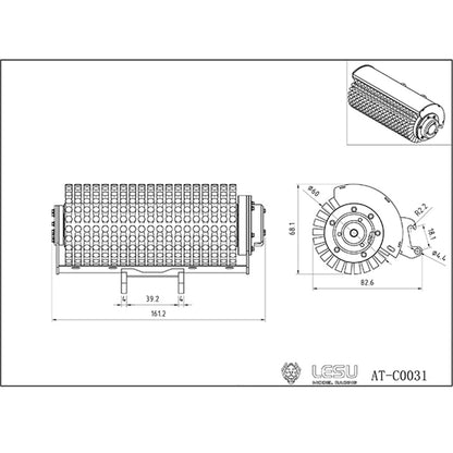 LESU Metal 1/14 Aoue LT5 Remote Controlled Hydraulic Loader Customized Assembled Painted Skid-Steer Ready To Run Vehicle Blade Sieve Bucket Hay Clamp Ripper