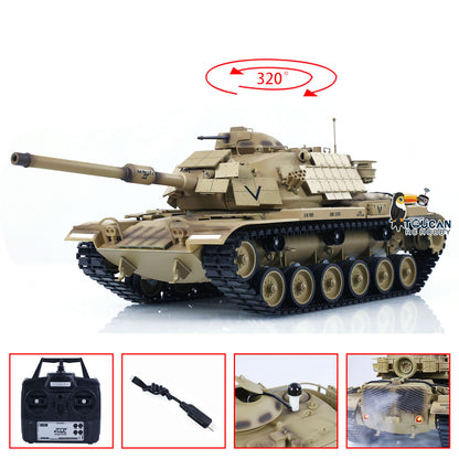 US Stock Tongde Model 1/16 RC Battle Tank M60A1 ERA USA Remote Control Panzer Armored Hobby Model Sound BB Unit Assembled