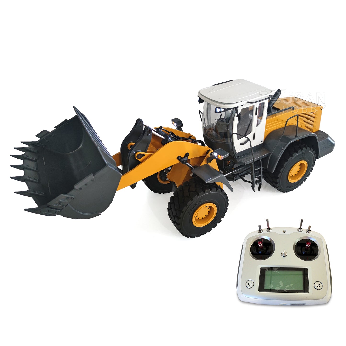 JDMODEL 1/14 RC Wheeled Loader Hydraulic Metal Truck Assembled Painted 870K K870 I6S Radio Light Sound System Valve Pump ESC Motor