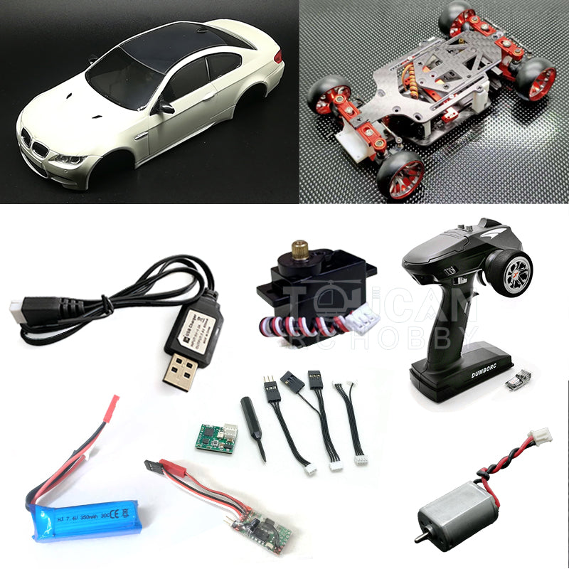 HGD1 RTR RC 2WD Drift Racing Car 1:28 for BWM M3 102mm Wheelbase Plastic Car Body Shell w/ Battery Gyro Motor 5G Servo LED Light