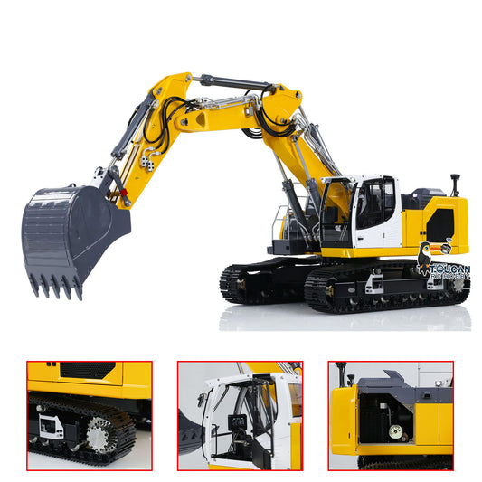 LESU 1/14 3-arm Aoue-LR945 RC Hydraulic Digger Metal Radio Controlled Excavator Painted Assembled PNP Hobby Model Light System